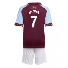 Aston Villa John McGinn #7 Hjemmedraktsett Barn 2025-26 Kortermet (+ korte bukser)